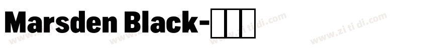 Marsden Black字体转换 Marsden Black字体转换
